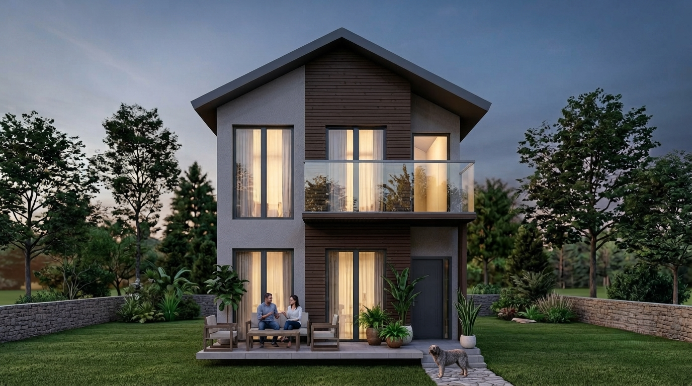 Aldemir 2 Katlı Prefabrik Ev